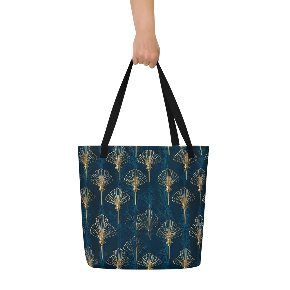 Midnight Folly on Large Tote Bag W/ Pocket — Front