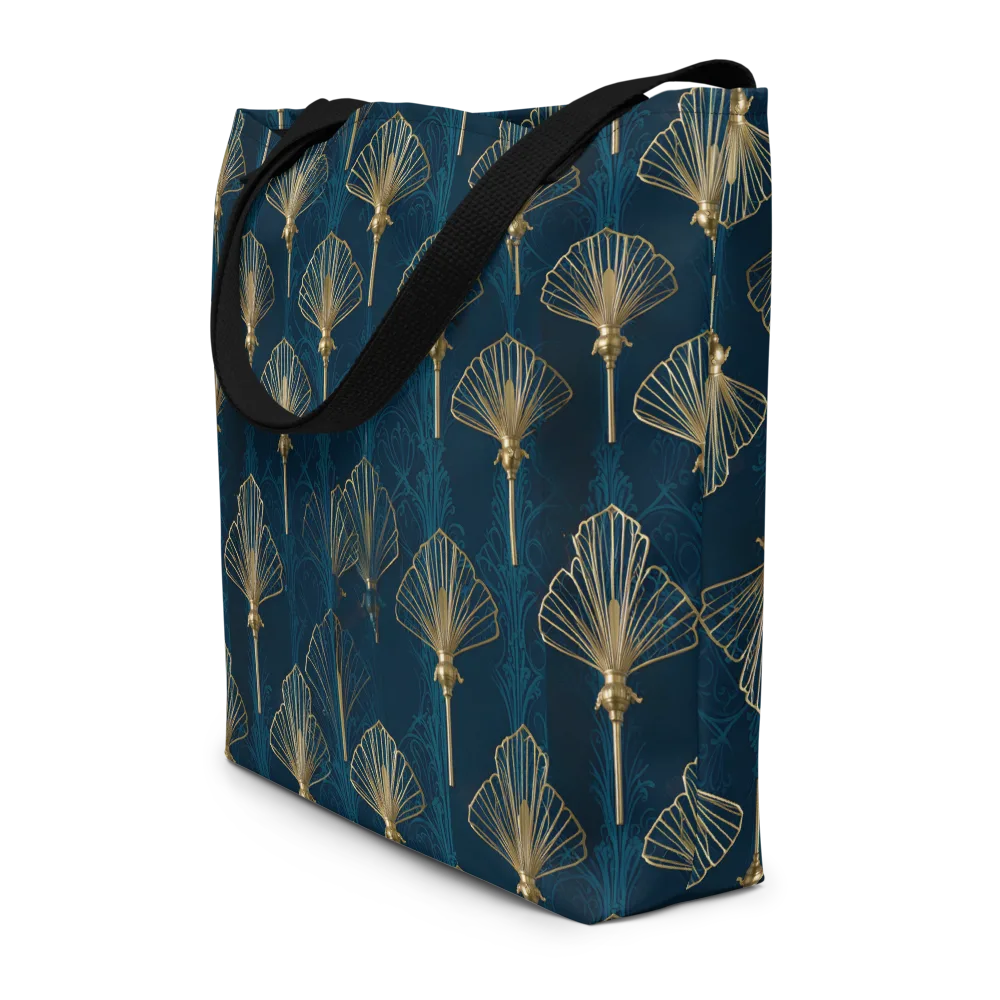 Midnight Folly on Large Tote Bag W/ Pocket — Front