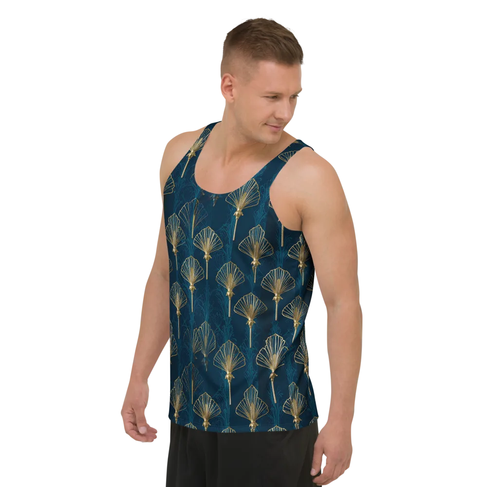 Midnight Folly on Men's Tank Top — Left Front