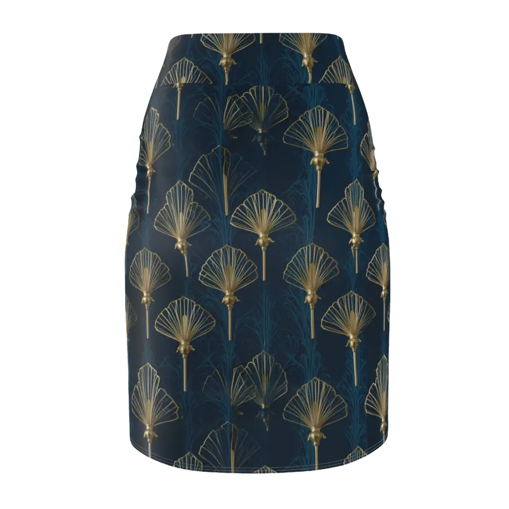 Midnight Folly on Pencil Skirt — Back