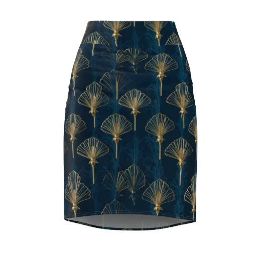 Midnight Folly on a Pencil Skirt