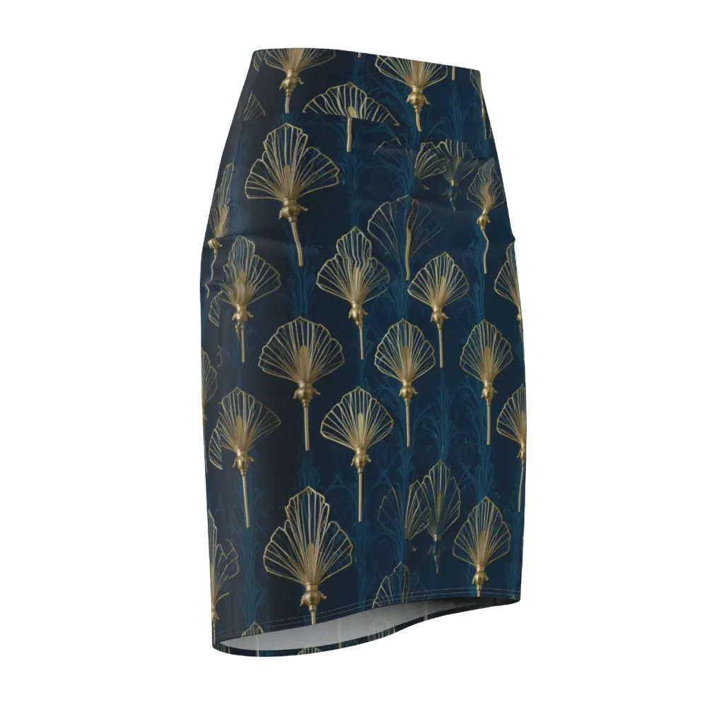 Midnight Folly on Pencil Skirt — Front Side