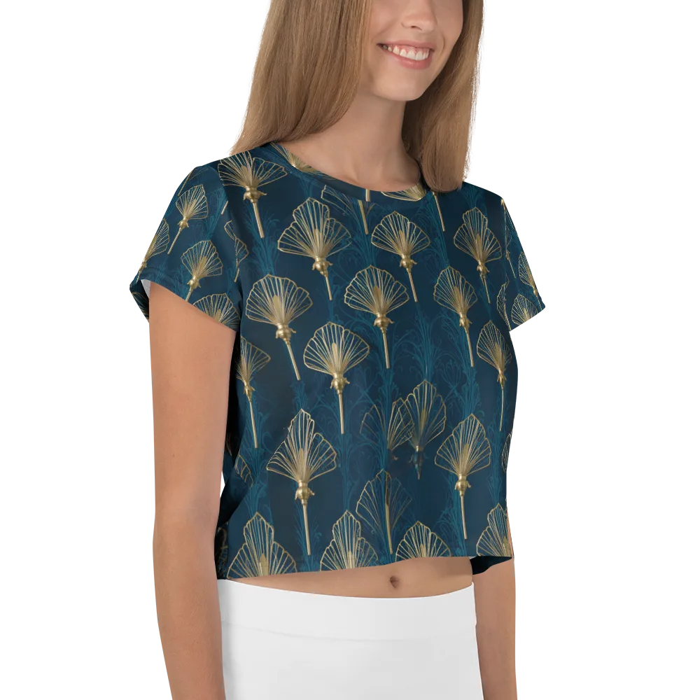 Midnight Folly on Crop Tee — Right