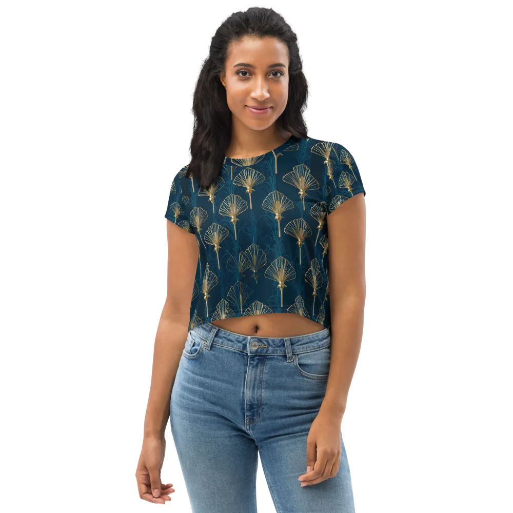 Midnight Folly on Crop Tee — Front