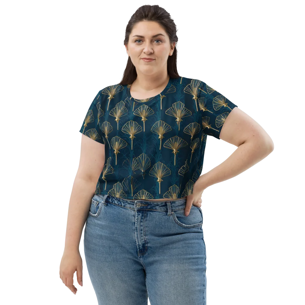 Midnight Folly on Crop Tee — Front