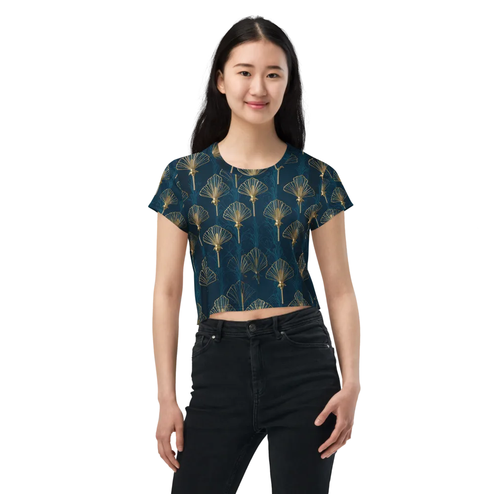 Midnight Folly on Crop Tee — Front