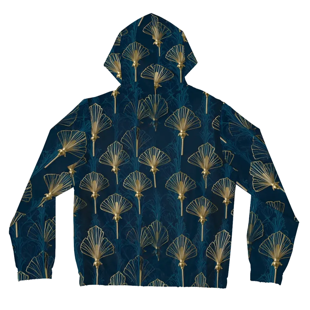 Midnight Folly on Women's Full-Zip Hoodie — Back