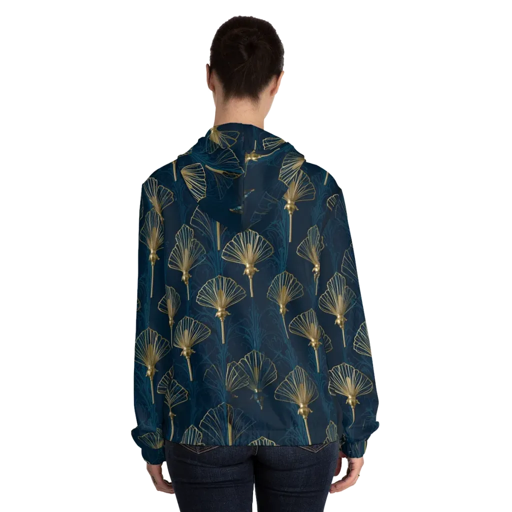 Midnight Folly on Women's Full-Zip Hoodie — Back On Person
