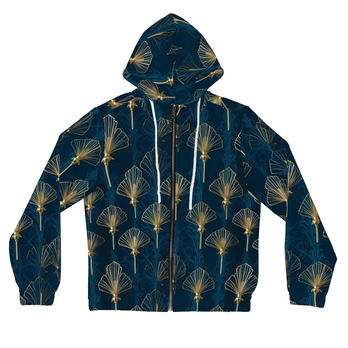 Midnight Folly on Women's Full-Zip Hoodie — Front