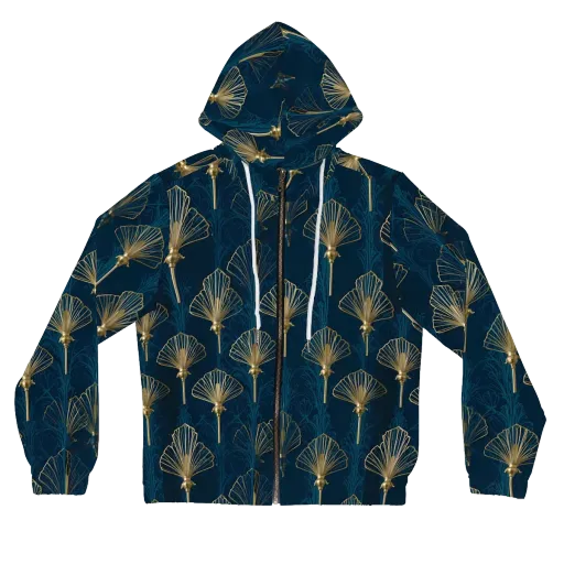 Midnight Folly on a Women's Full-Zip Hoodie