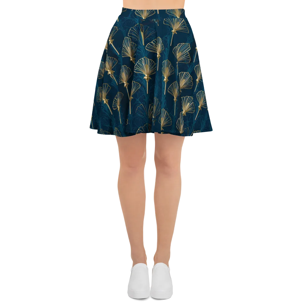 Midnight Folly on Skater Skirt — Front