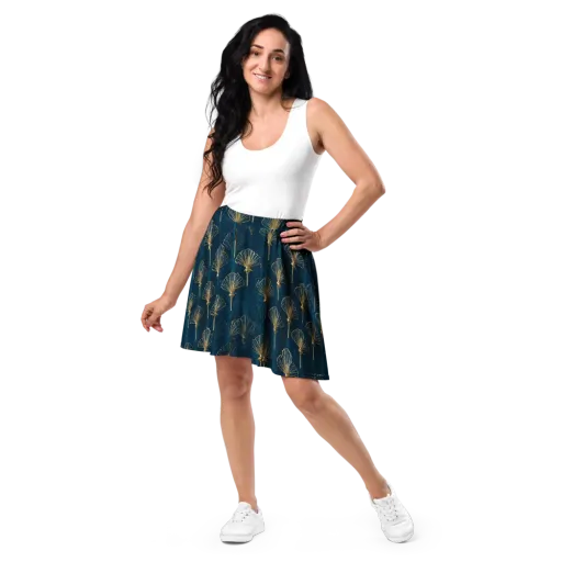Midnight Folly on a Skater Skirt