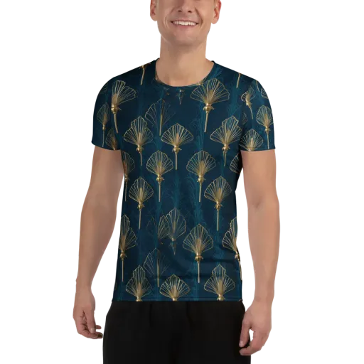 Midnight Folly on a Men's Athletic T-Shirt