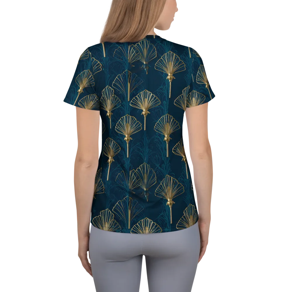 Midnight Folly on Women's Athletic T-Shirt — Back