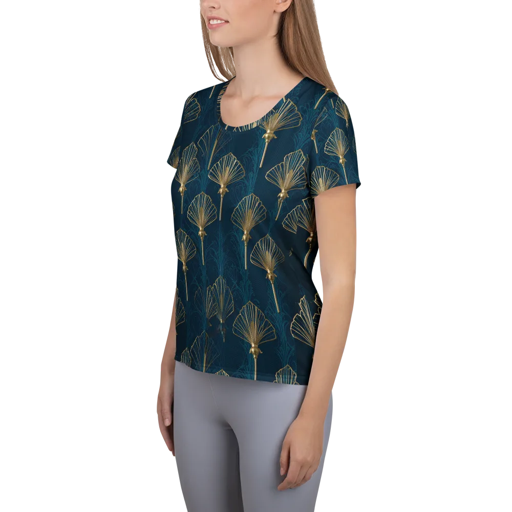 Midnight Folly on Women's Athletic T-Shirt — Left