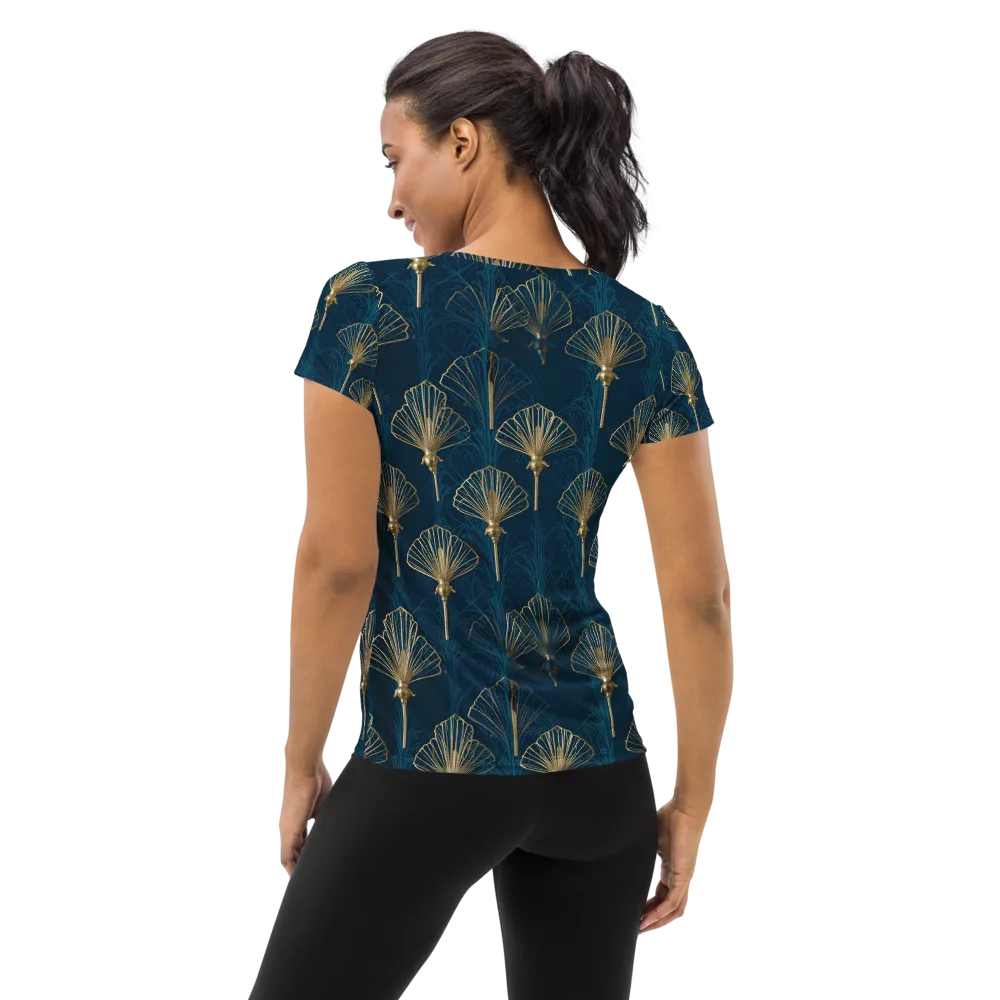 Midnight Folly on Women's Athletic T-Shirt — Back
