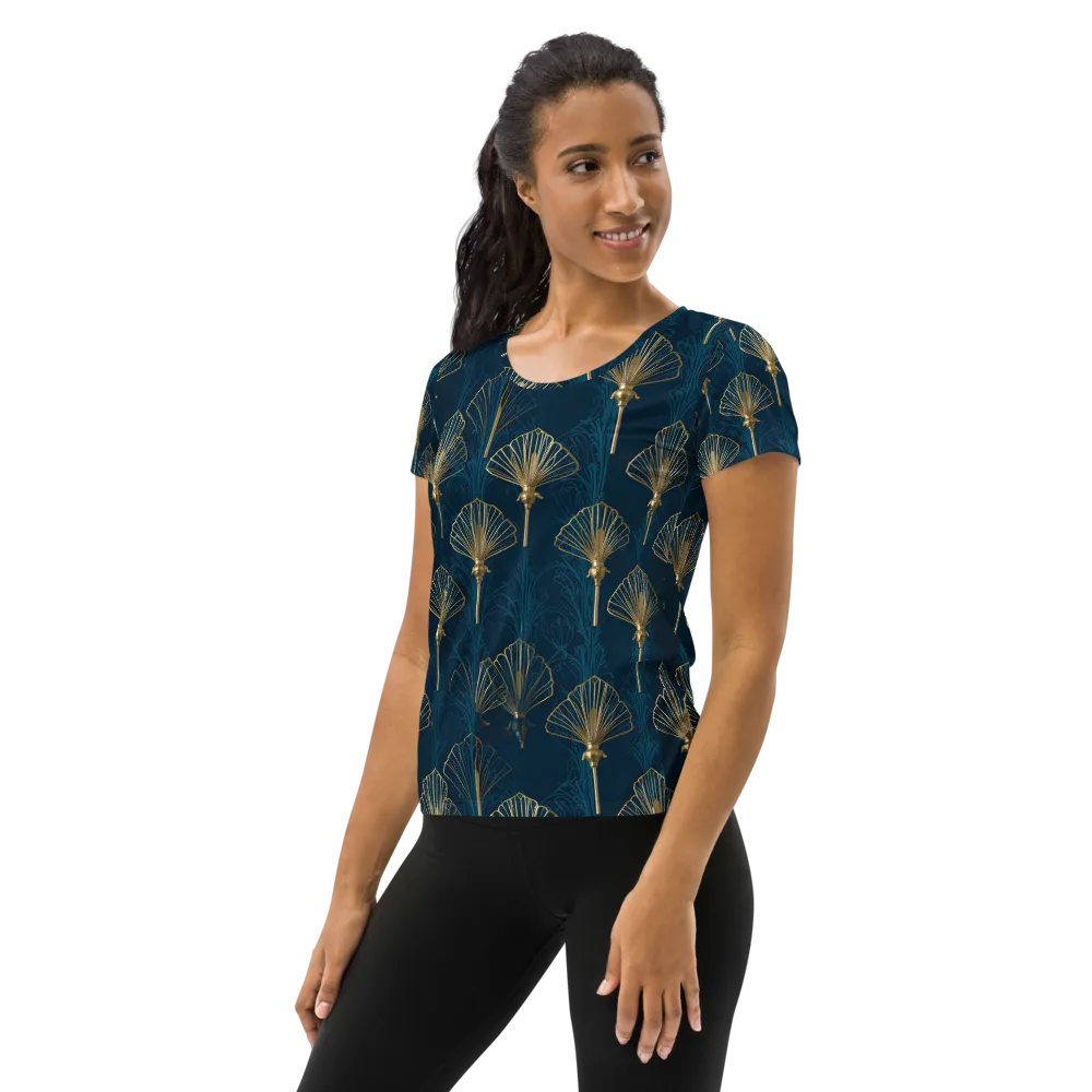 Midnight Folly on Women's Athletic T-Shirt — Left