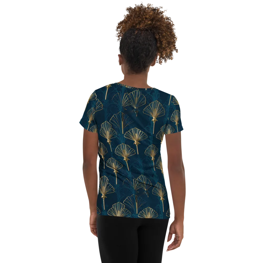 Midnight Folly on Women's Athletic T-Shirt — Back