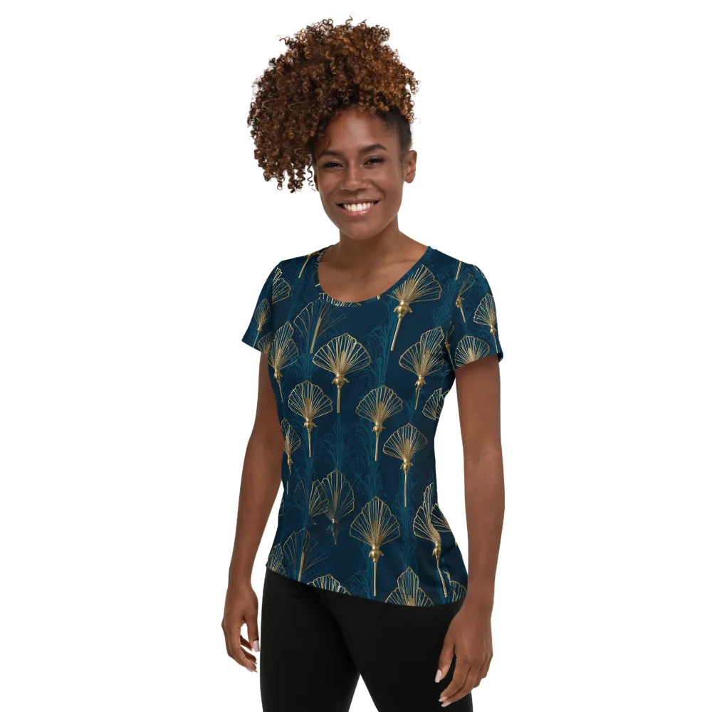 Midnight Folly on Women's Athletic T-Shirt — Left