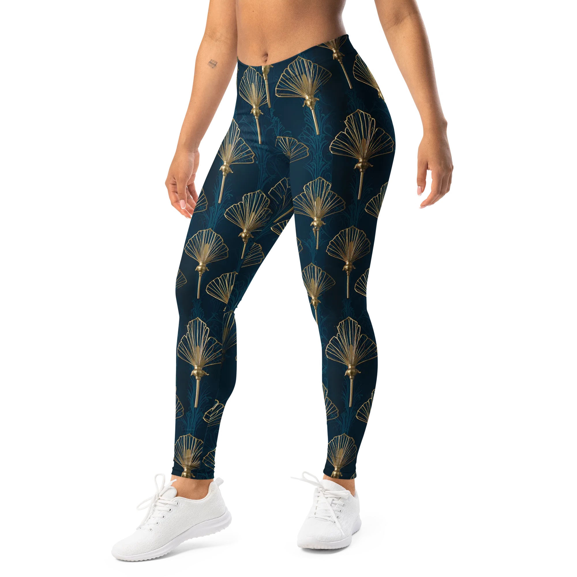 Midnight Folly on Leggings — Left Front