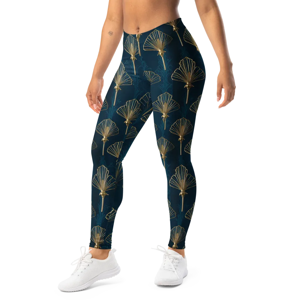 Midnight Folly on Leggings — Left Front