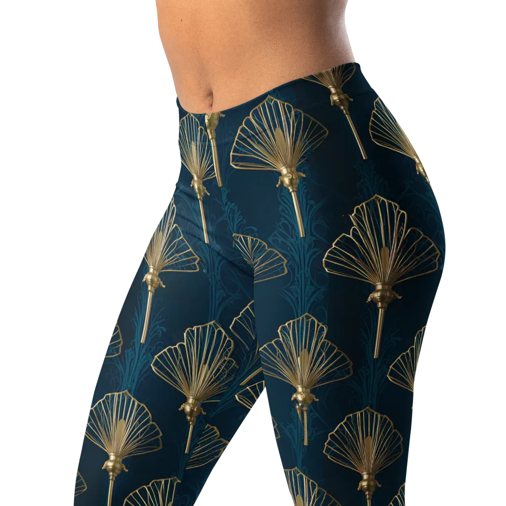 Midnight Folly on Leggings — Left Front