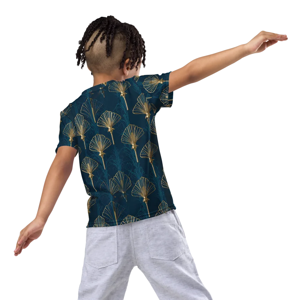 Midnight Folly on Kids Crew Neck T-Shirt — Back