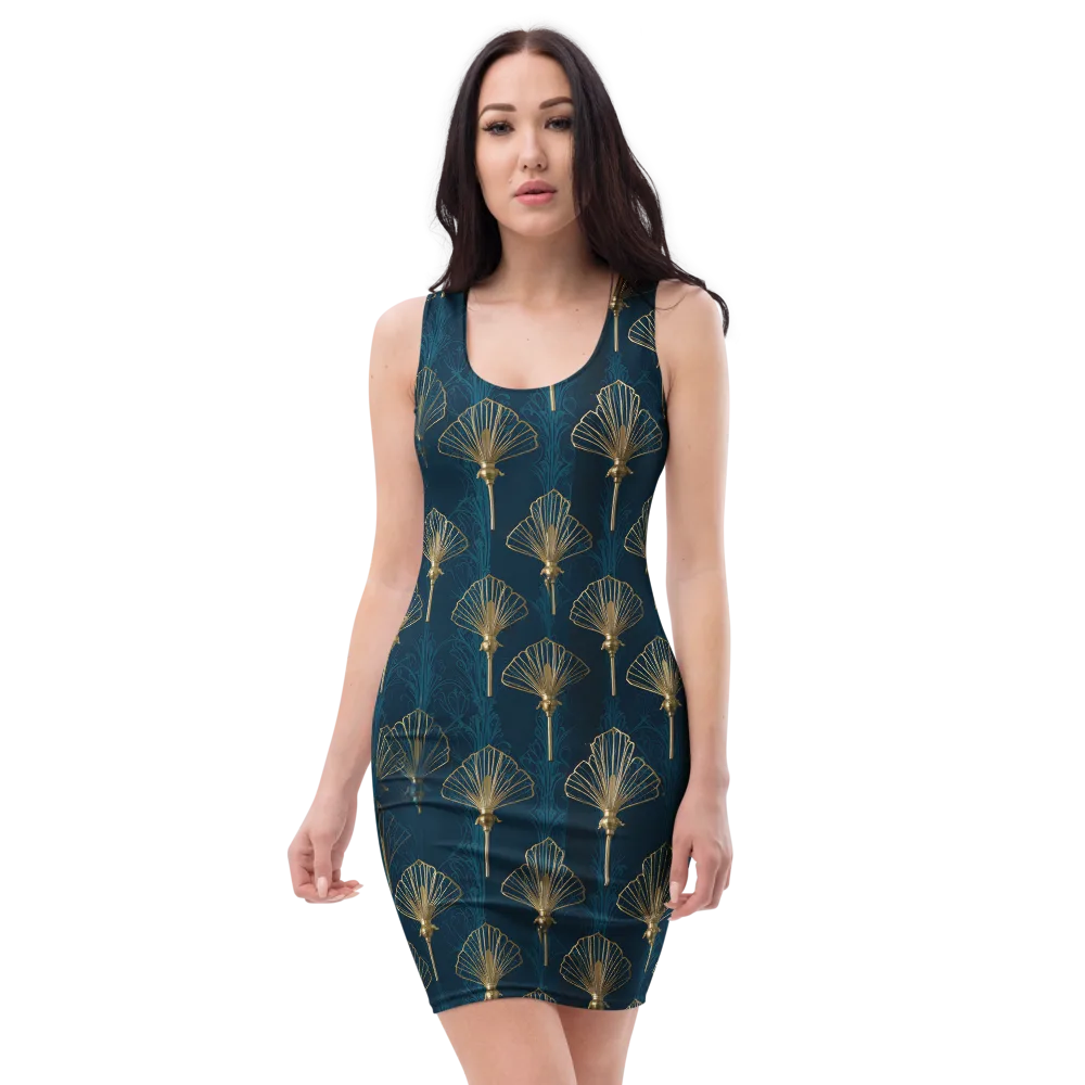 Midnight Folly on Bodycon Dress — Front