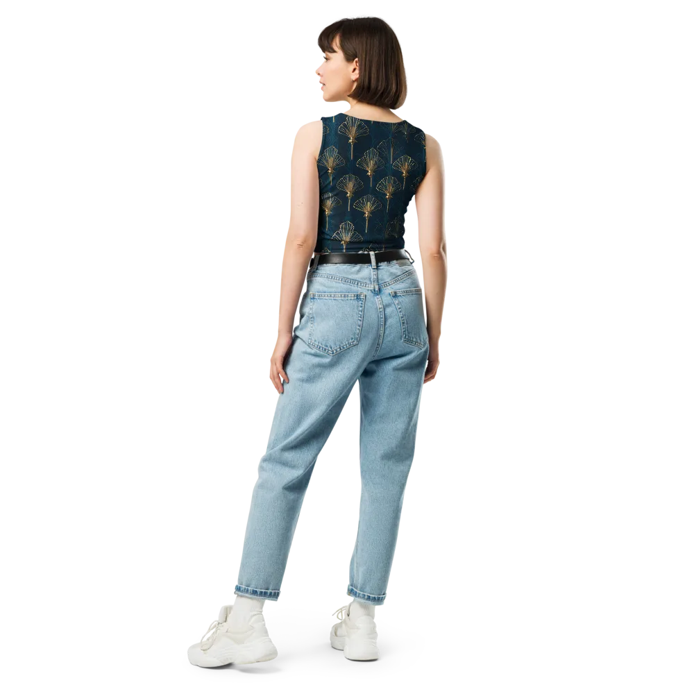 Midnight Folly on Crop Top — Back