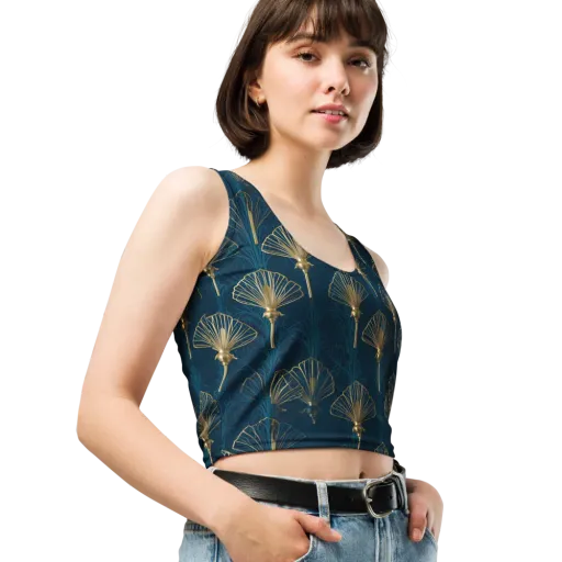 Midnight Folly on a Crop Top