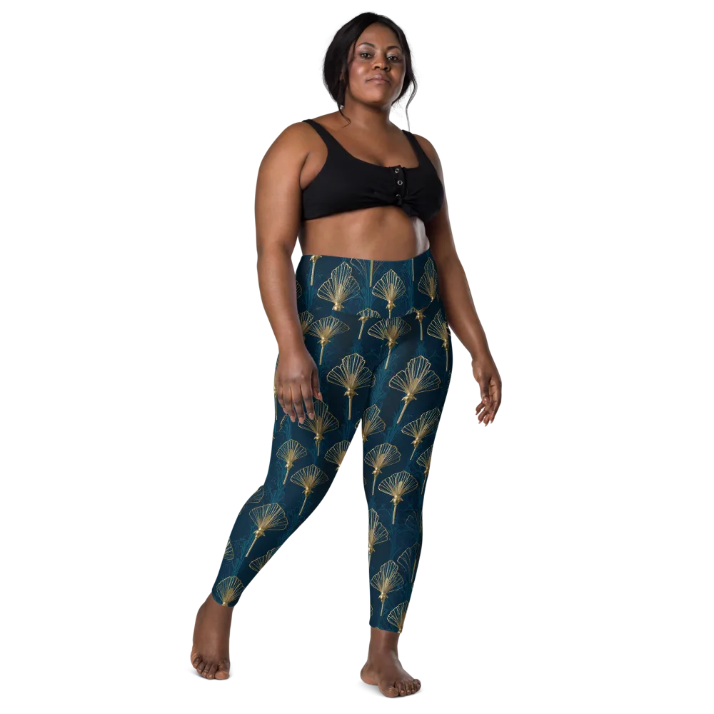 Midnight Folly on Leggings with Pockets — Front