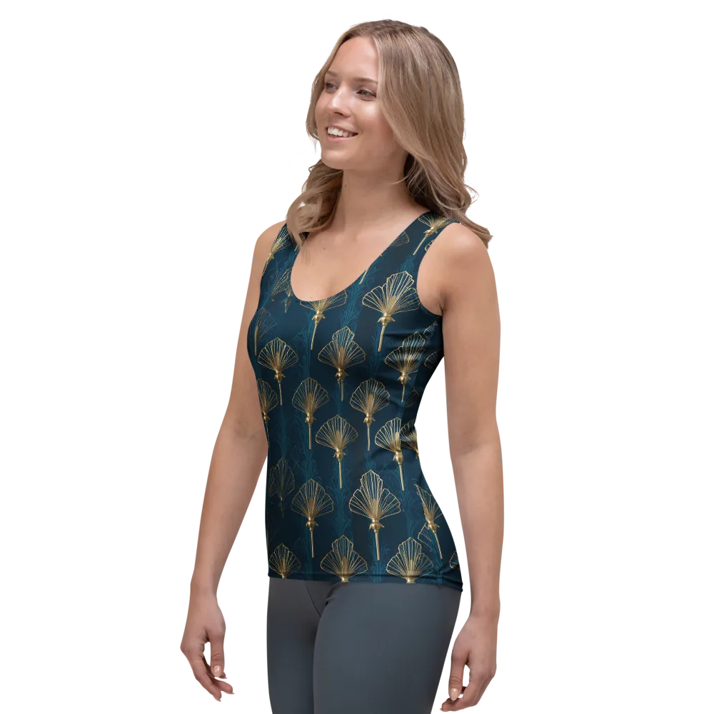 Midnight Folly on Women's Tank Top — Left Front