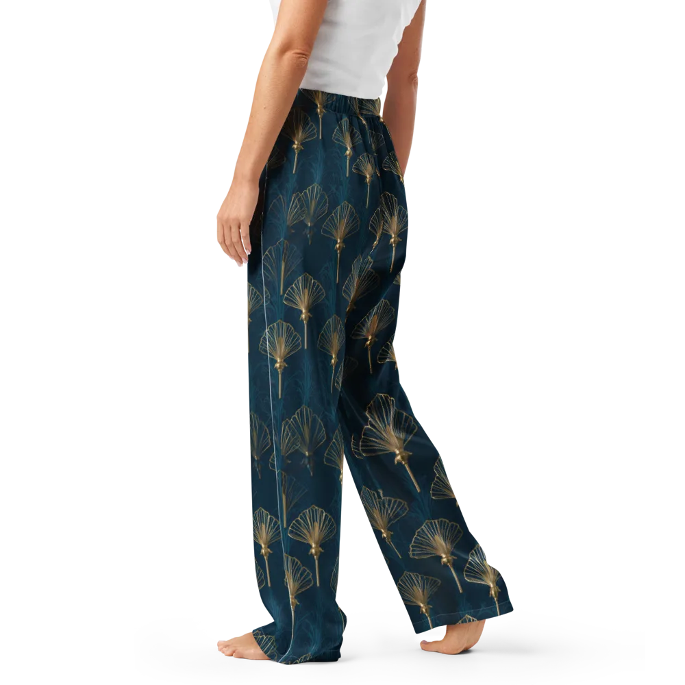 Midnight Folly on Women's Pajama Pants — Left