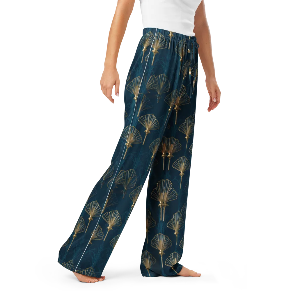 Midnight Folly on Women's Pajama Pants — Right Front