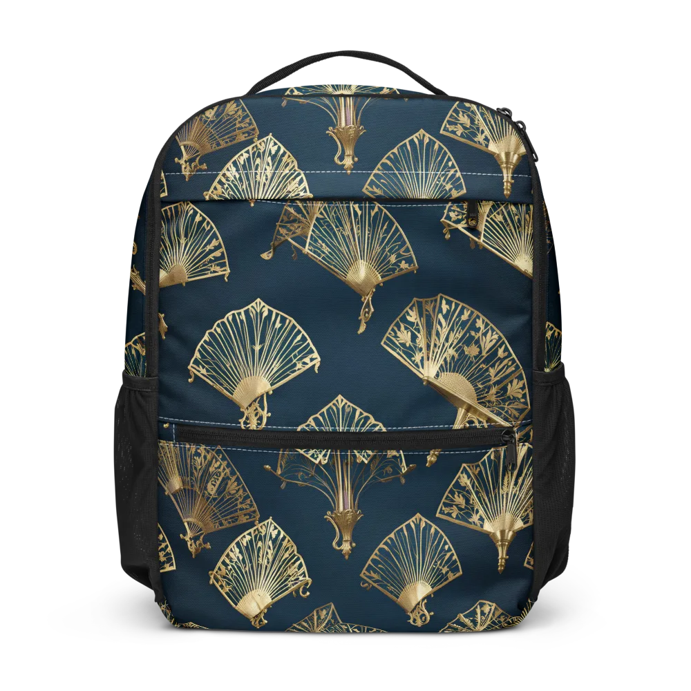 Gilded Fan Salon on Utility Backpack — Front