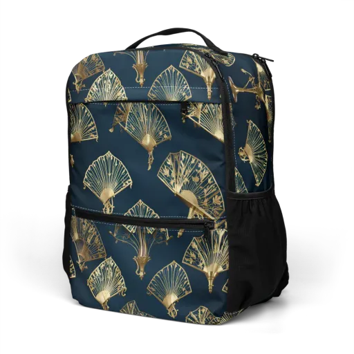 Gilded Fan Salon on a Utility Backpack