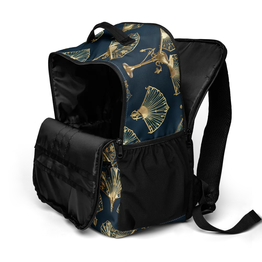 Gilded Fan Salon on Utility Backpack — Product details 2