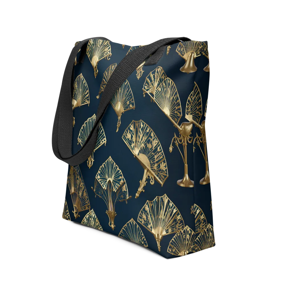 Gilded Fan Salon on Tote Bag — Front