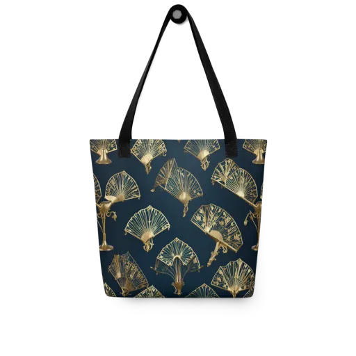 Gilded Fan Salon on a Tote Bag