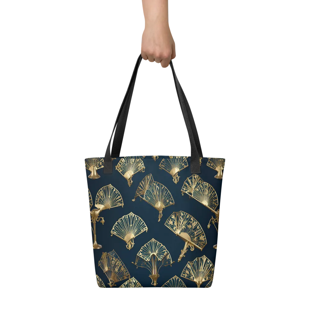 Gilded Fan Salon on Tote Bag — Front