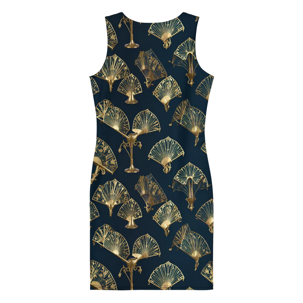 Gilded Fan Salon on Bodycon Dress — Back