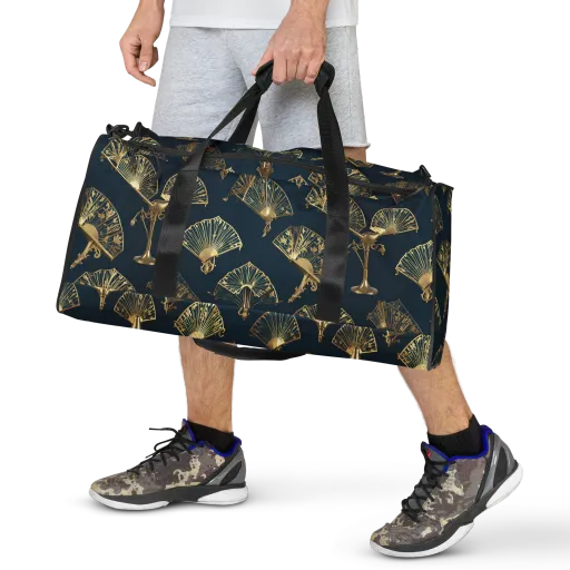 Gilded Fan Salon on a Duffle Bag
