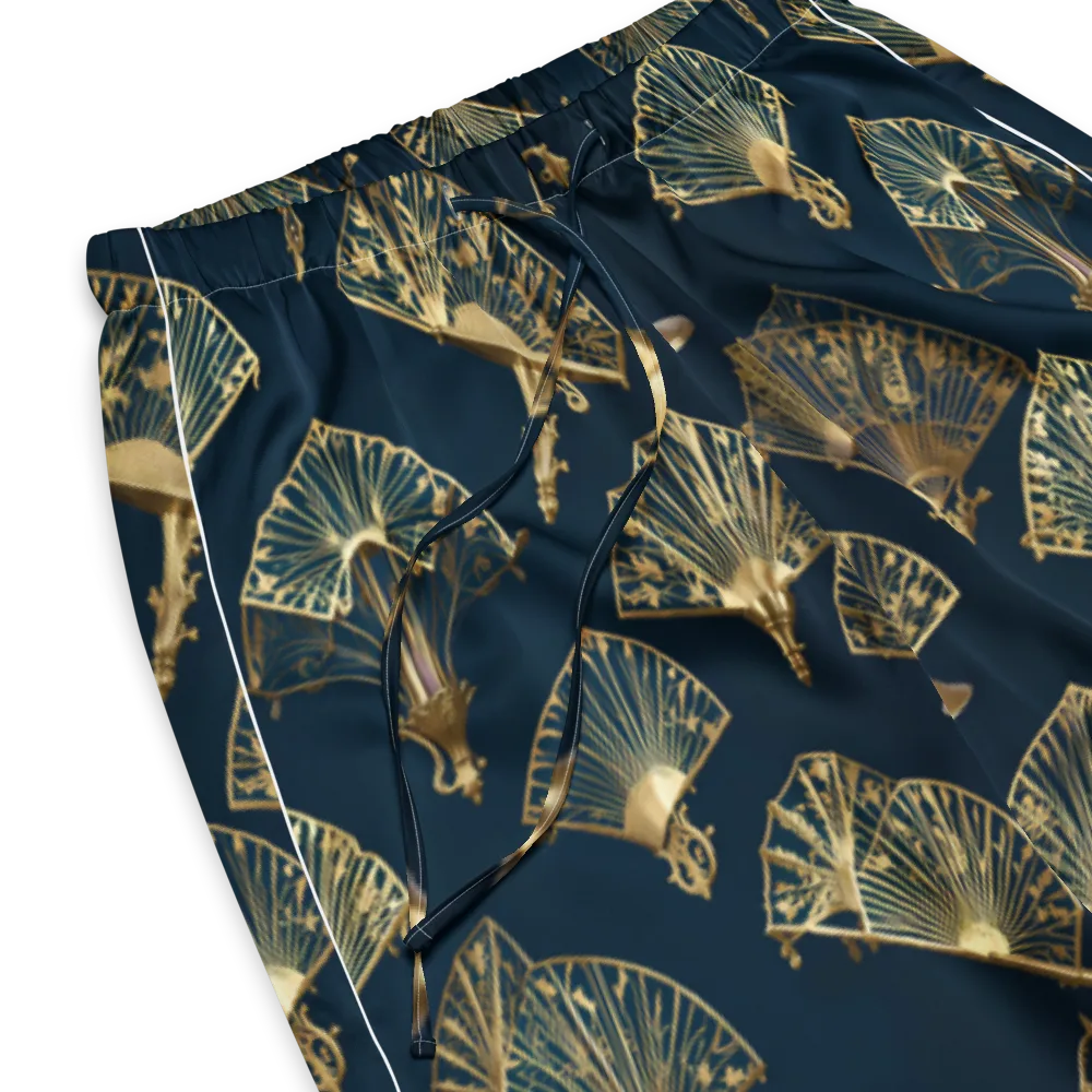 Gilded Fan Salon on Women's Pajama Pants — Product details
