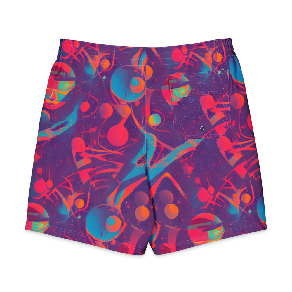 Spheric Rhapsody on Men's Board Shorts — Back