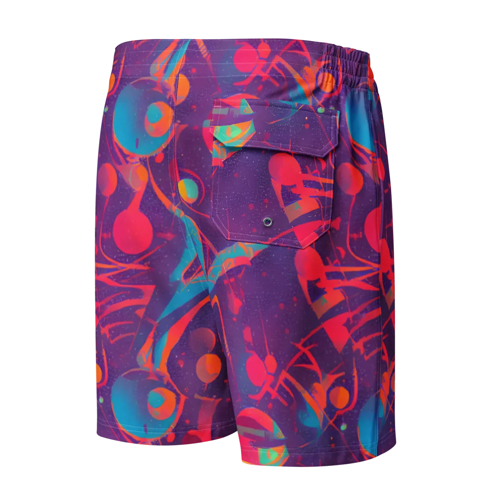 Spheric Rhapsody on Men's Board Shorts — Back