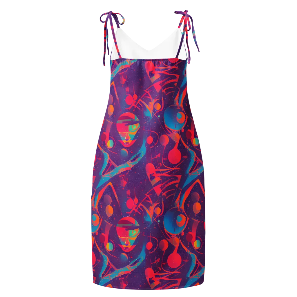 Spheric Rhapsody on Slip Dress — Back