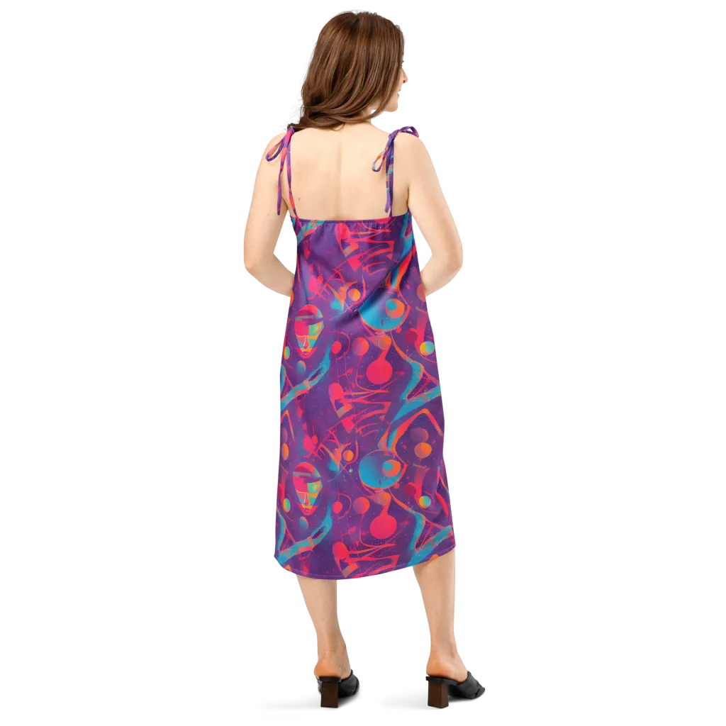 Spheric Rhapsody on Slip Dress — Back