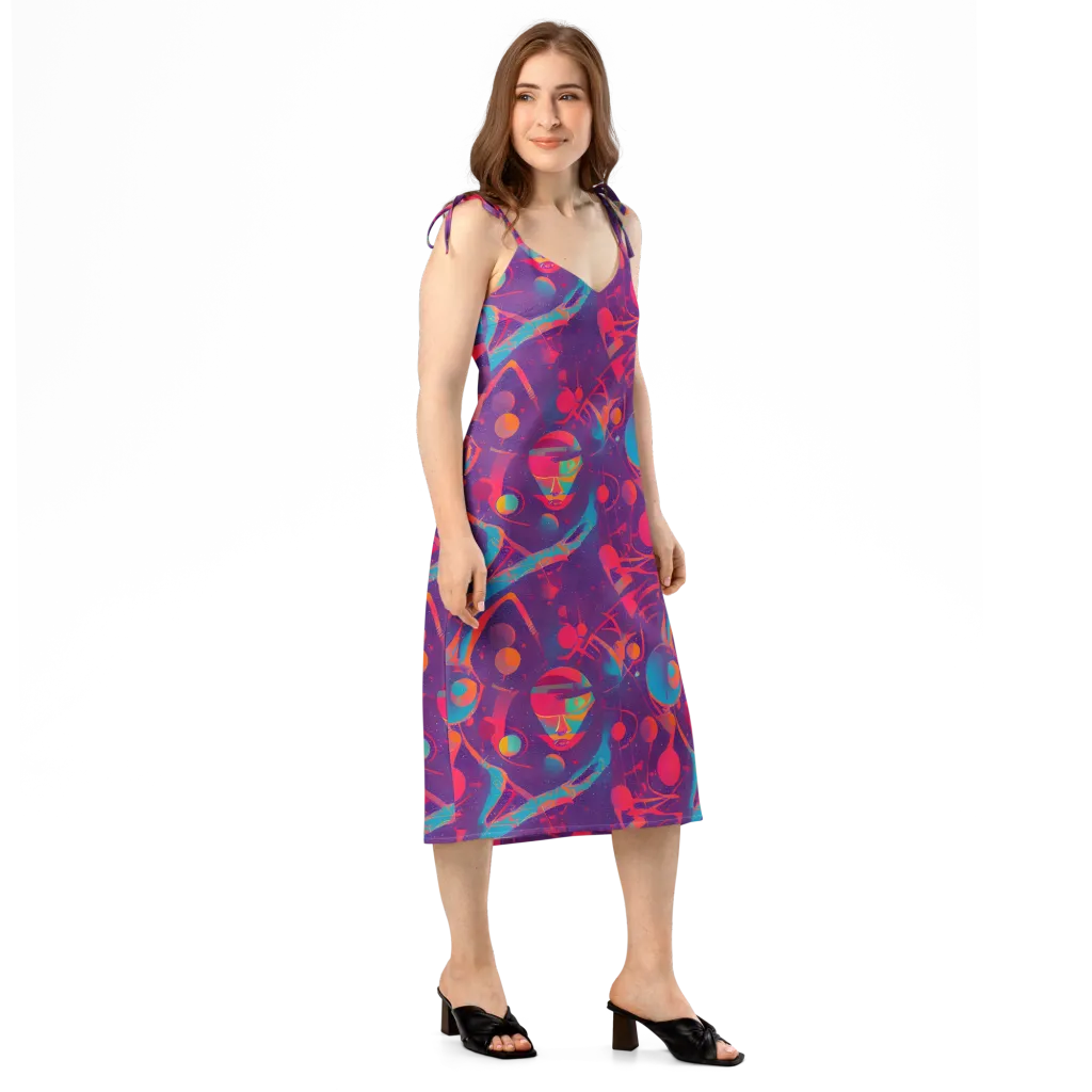 Spheric Rhapsody on Slip Dress — Right Front