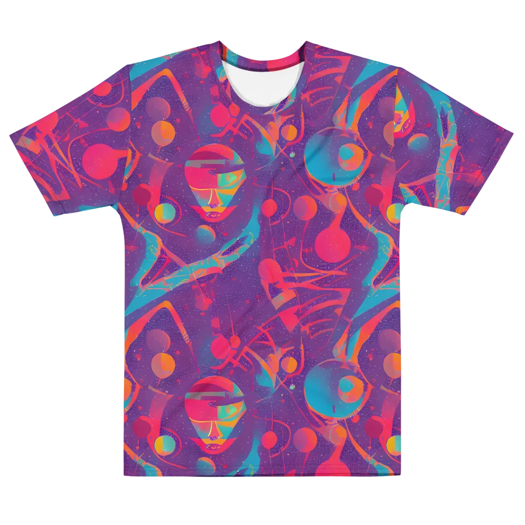 Spheric Rhapsody on Men's Cotton Crew Neck T-Shirt — Front
