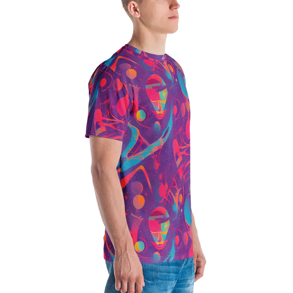 Spheric Rhapsody on Men's Crew Neck T-Shirt — Right